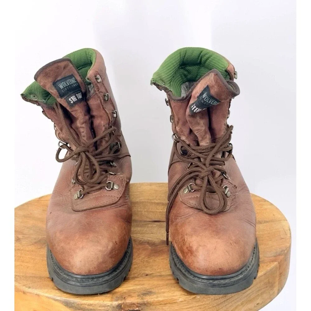 Wolverine Gore-Tex Brown Leather Work Hunting Boot Mens Size 10.W